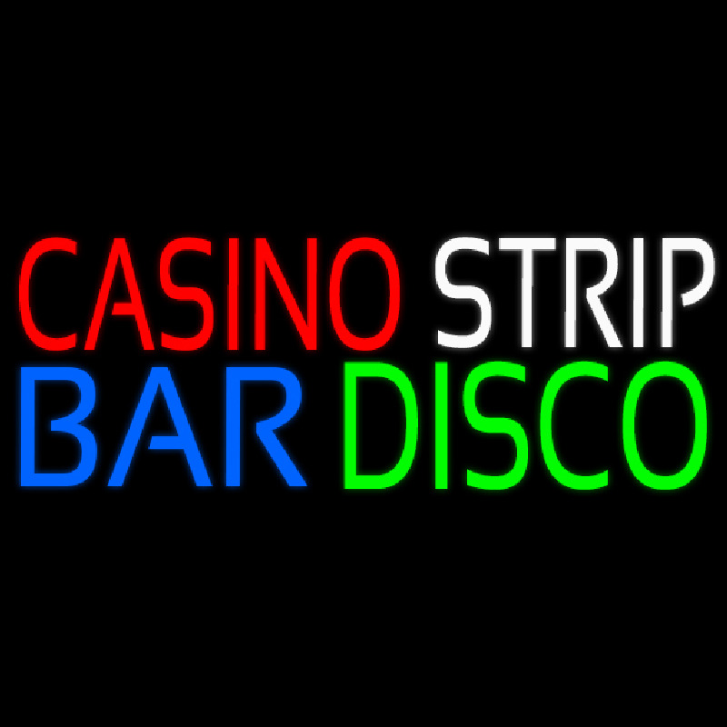 Casino Strip Bar Disco Neontábla