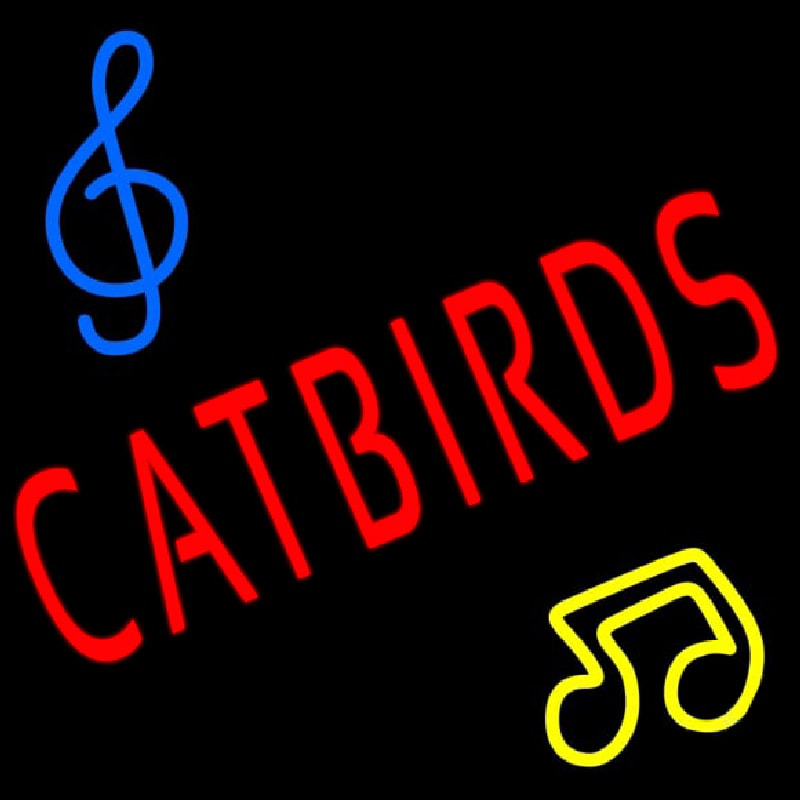 Catbirds Music Icon Neontábla