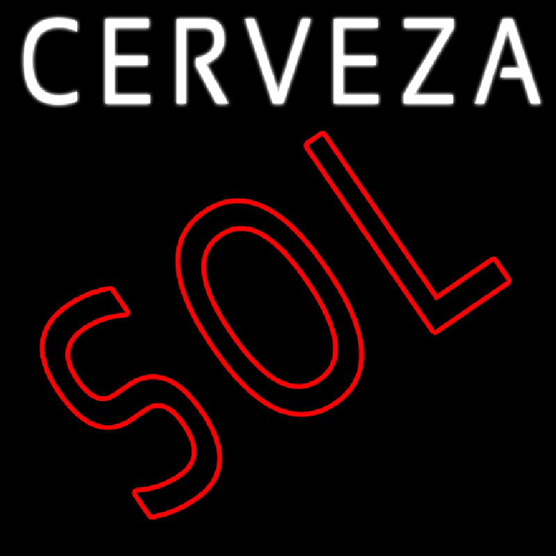 Cerveza Sol Neontábla