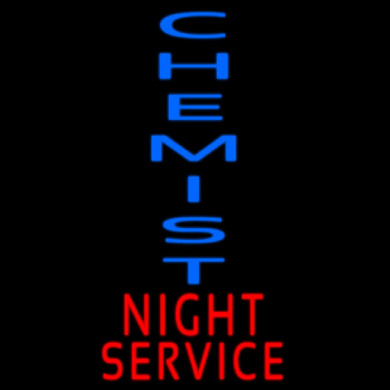Chemist Night Service Neontábla