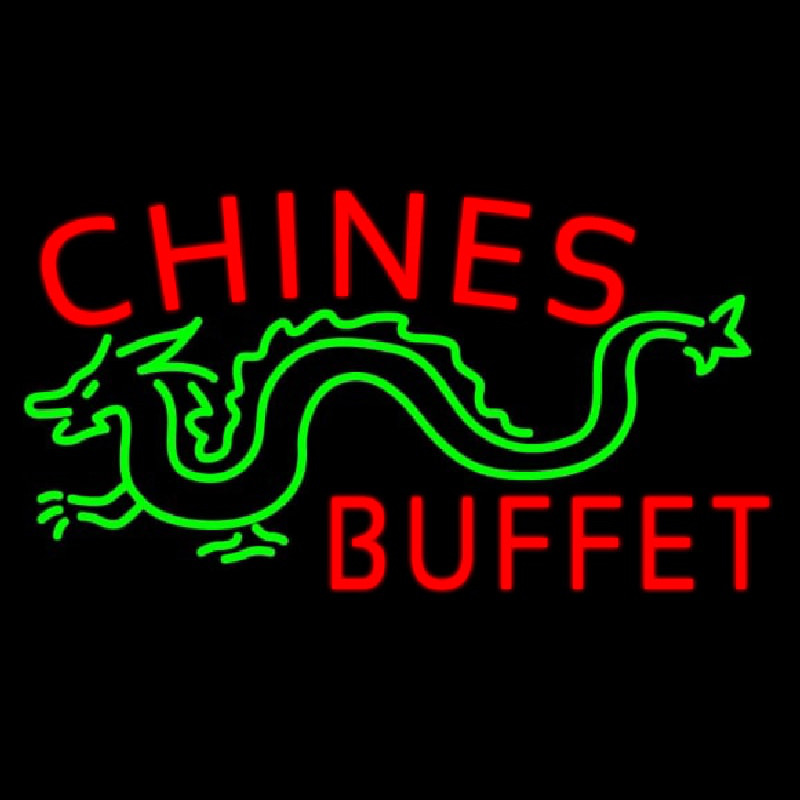 Chinese Buffet Dragon Neontábla