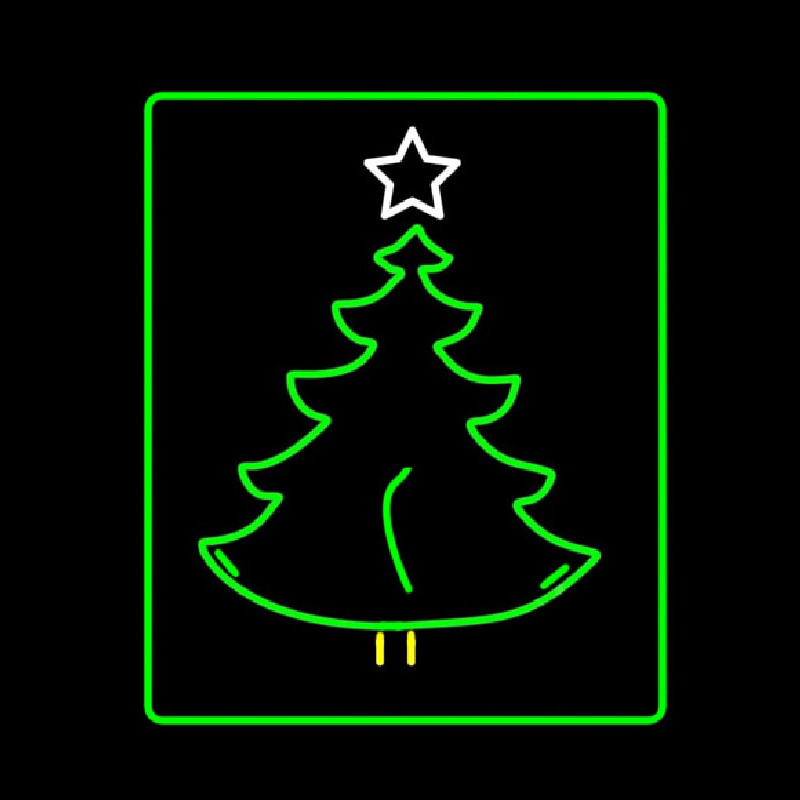 Christmas Tree Logo Neontábla