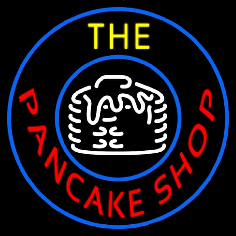 Circle The Pancake Shop Neontábla