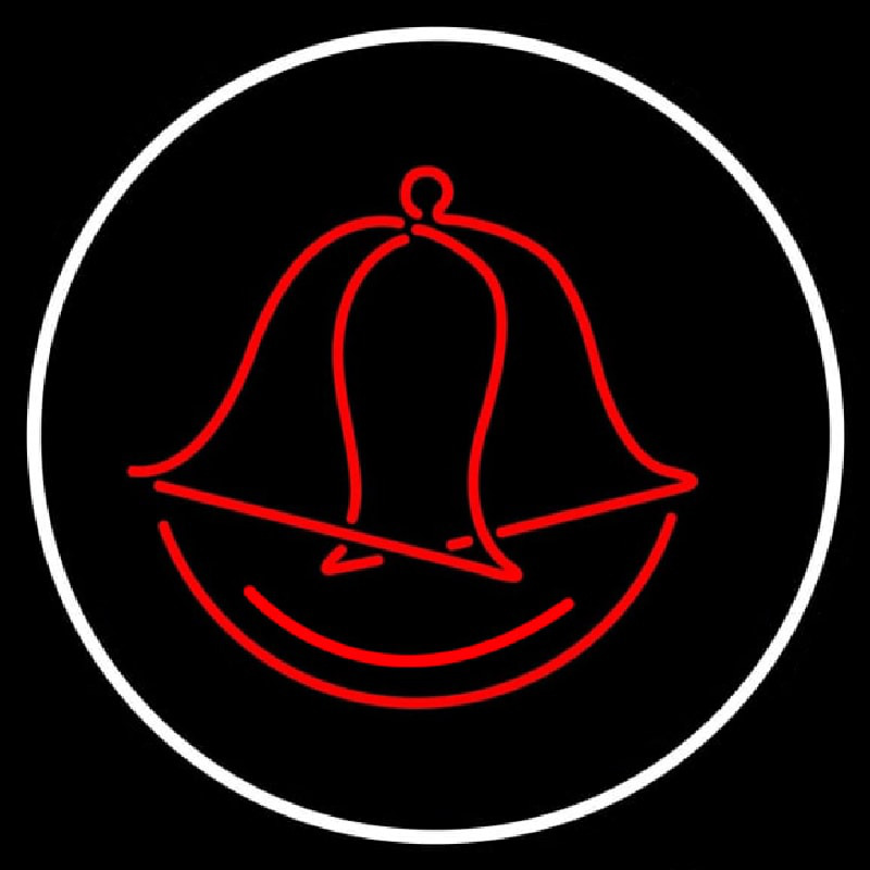 Circle Wedding Bell Logo Neontábla