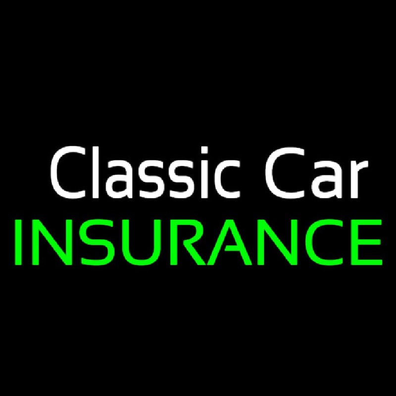 Classic Car Insurance Neontábla