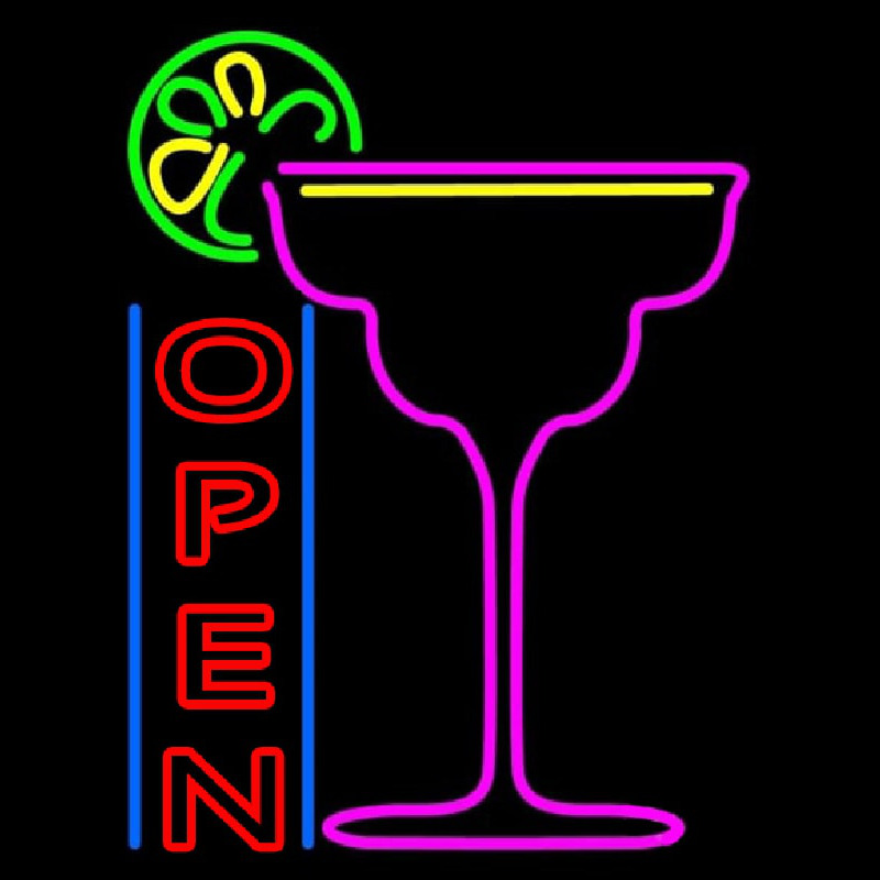 Cocktails Bar Open Neontábla