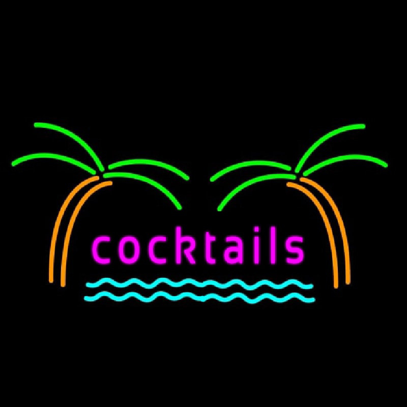 Cocktails Neontábla