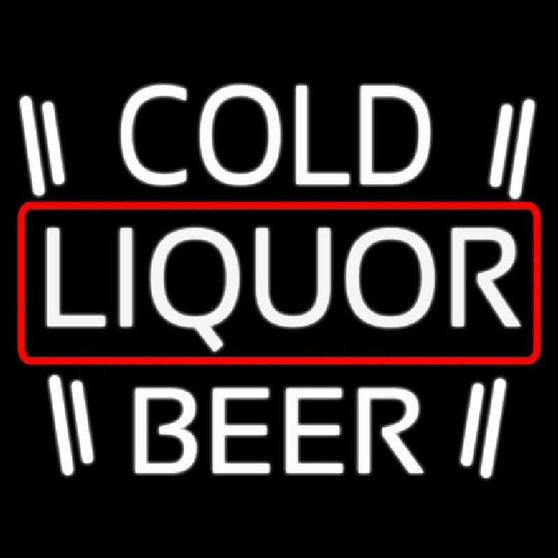 Cold Liquor Beer Neontábla