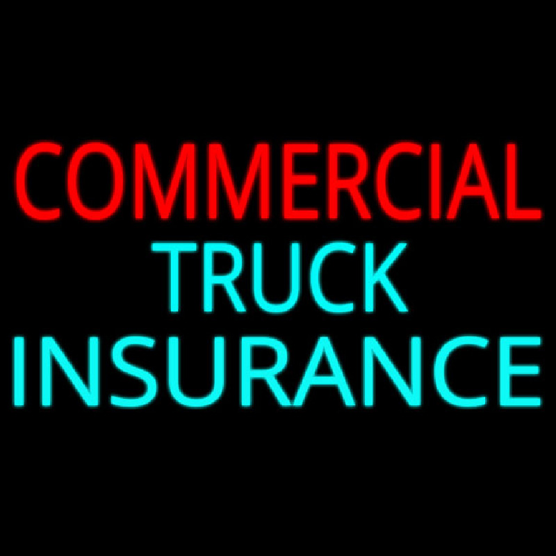 Commercial Truck Insurance Block Neontábla