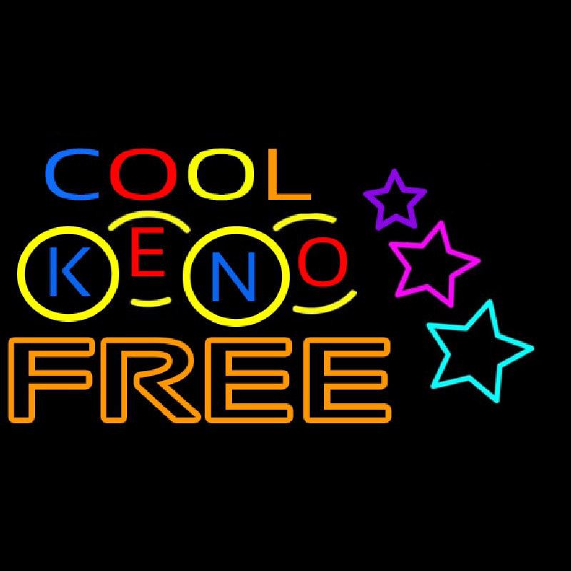 Cool Keno Free 1 Neontábla