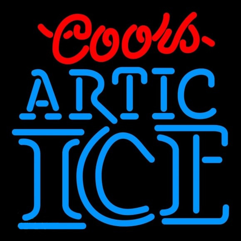 Coors Artic Ice Beer Sign Neontábla