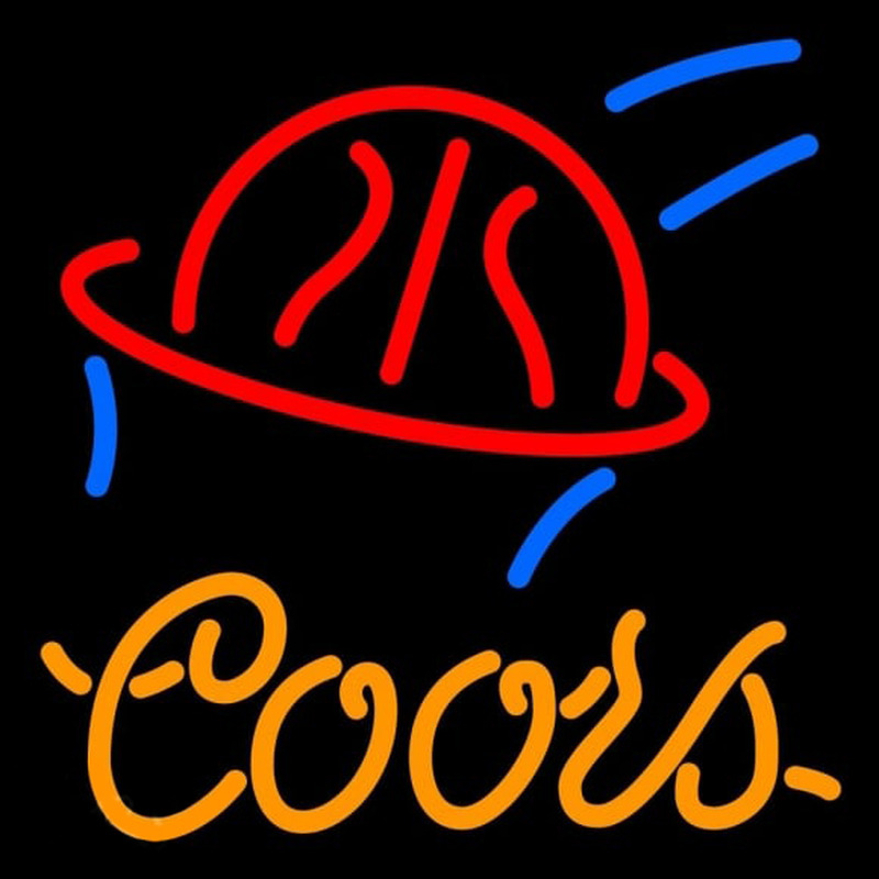 Coors Basketball Beer Sign Neontábla