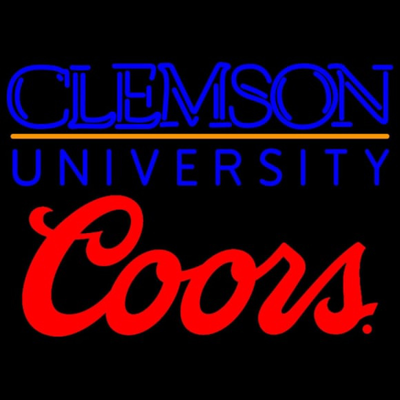 Coors Clemson University Neontábla