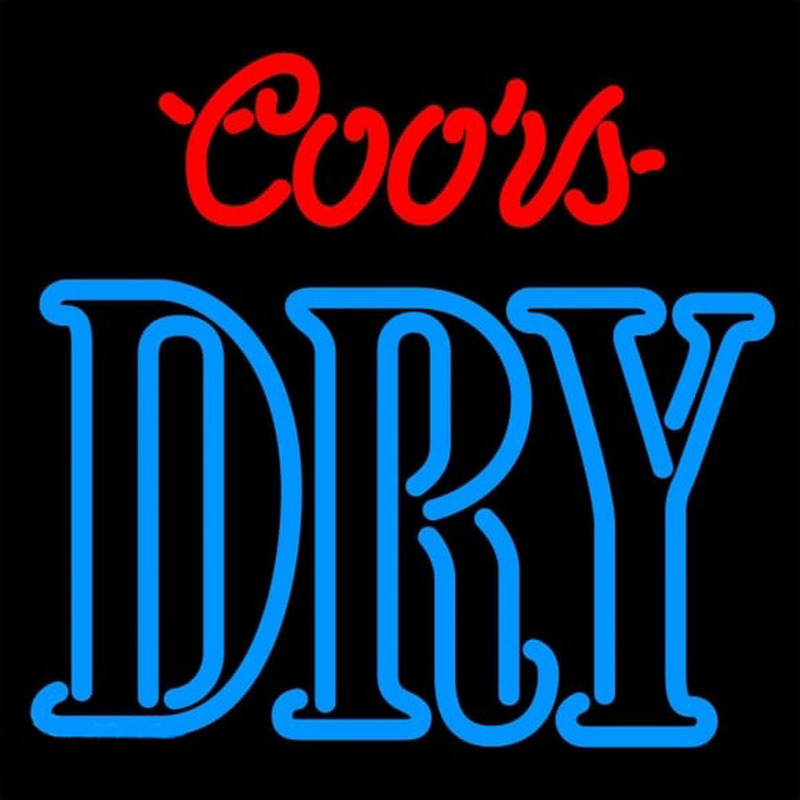 Coors Dry Beer Sign Neontábla