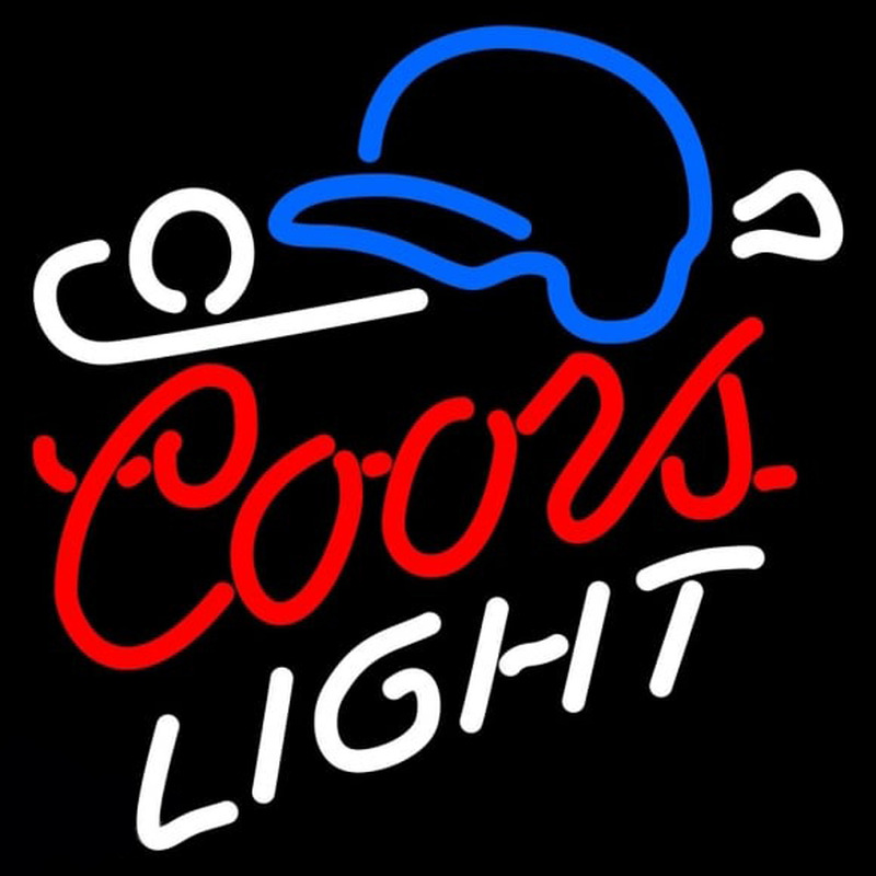 Coors Light Baseball Beer Sign Neontábla