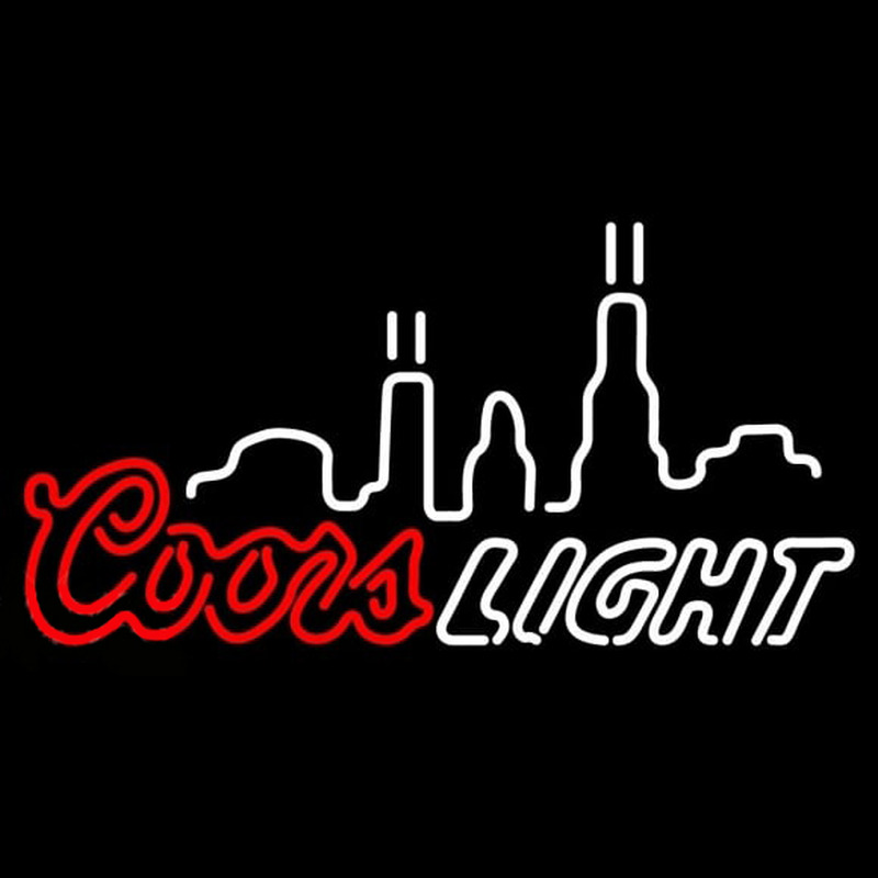 Coors Light City Logo Beer Sign Neontábla