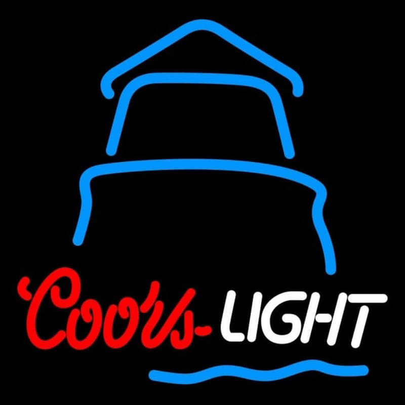 Coors Light Day Lighthouse Beer Sign Neontábla