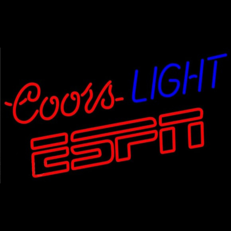 Coors Light Espn Beer Sign Neontábla