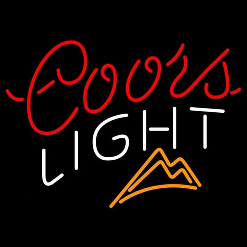 Coors Light Ice Mountains Beer Sign Neontábla