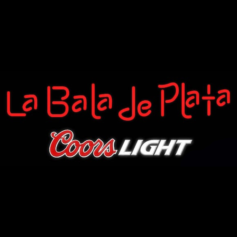 Coors Light La Bala de Plata Beer Real Neon Glass Tube Neontábla