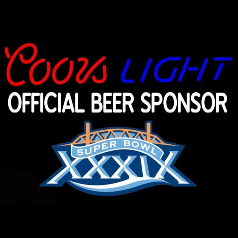 Coors Light Offical Beer Sponsor Beer Sign Neontábla