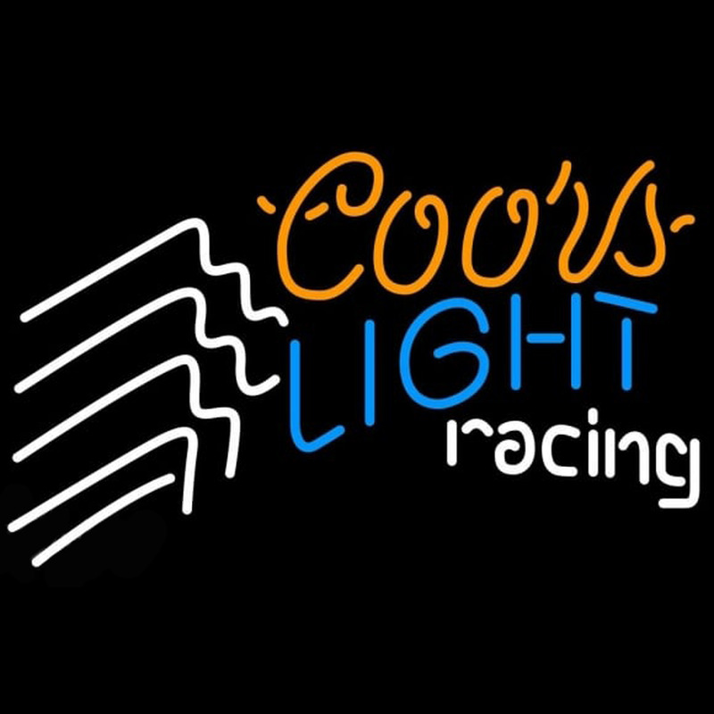 Coors Light Racing Beer Sign Neontábla