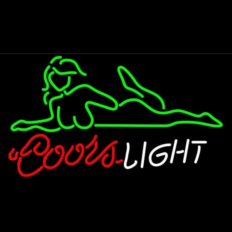 Coors Light Se y Girl Beer Sign Neontábla