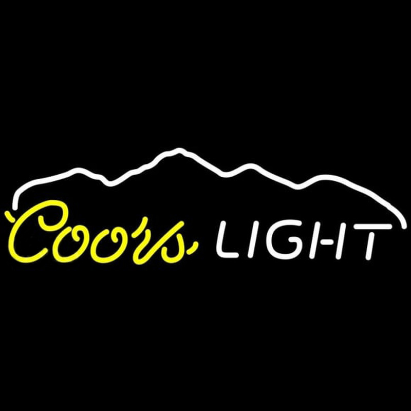 Coors Light Waterfall Beer Sign Neontábla