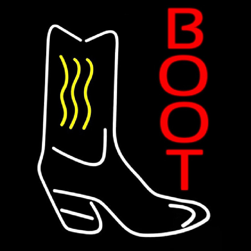 Cowboy Boot 1 Neontábla