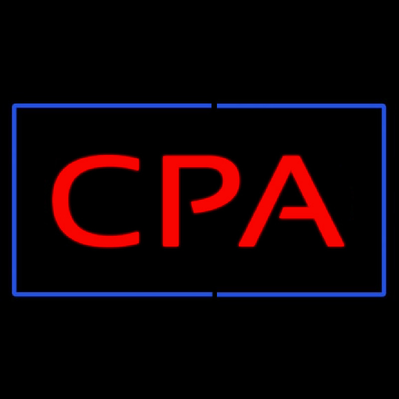 Cpa Rectangle Blue Neontábla