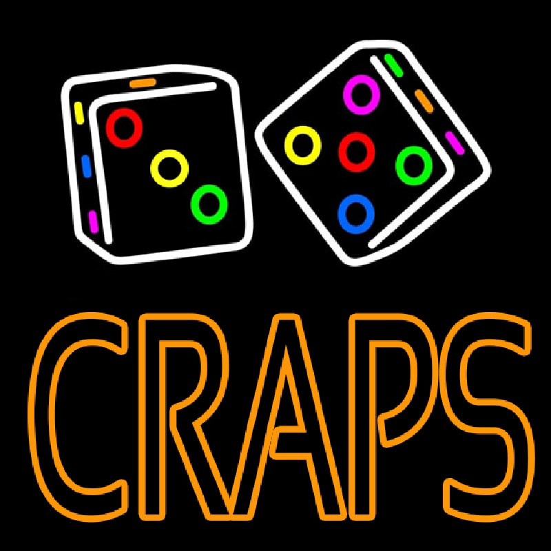 Craps With Dise 1 Neontábla