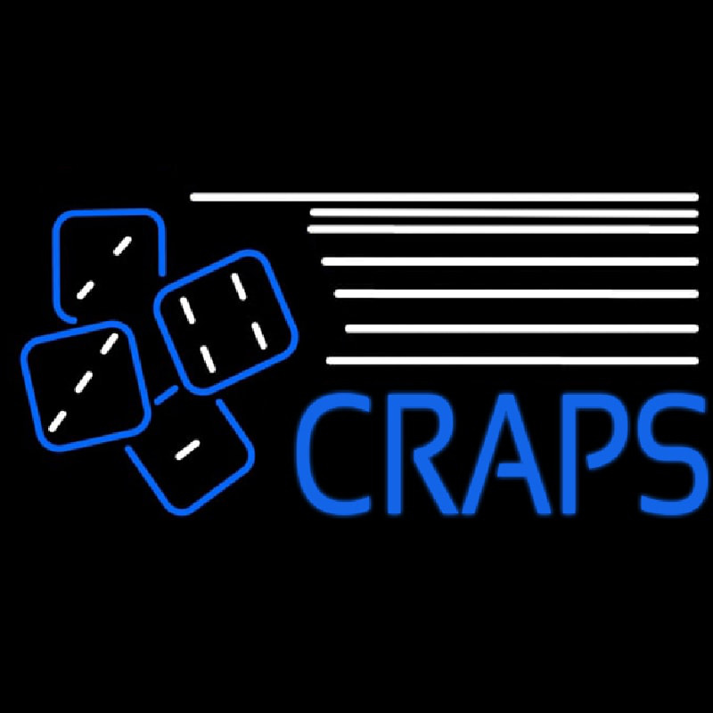 Craps With Hand Logo Neontábla