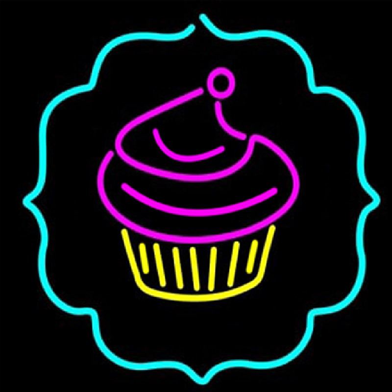 Cupcake Logo Neontábla