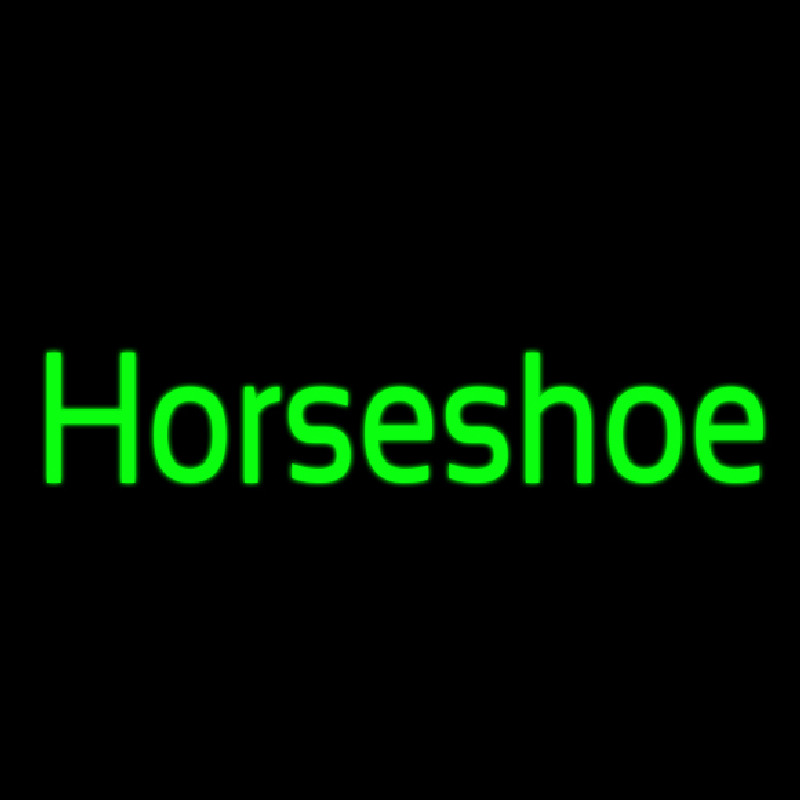 Cursive Horseshoe Neontábla