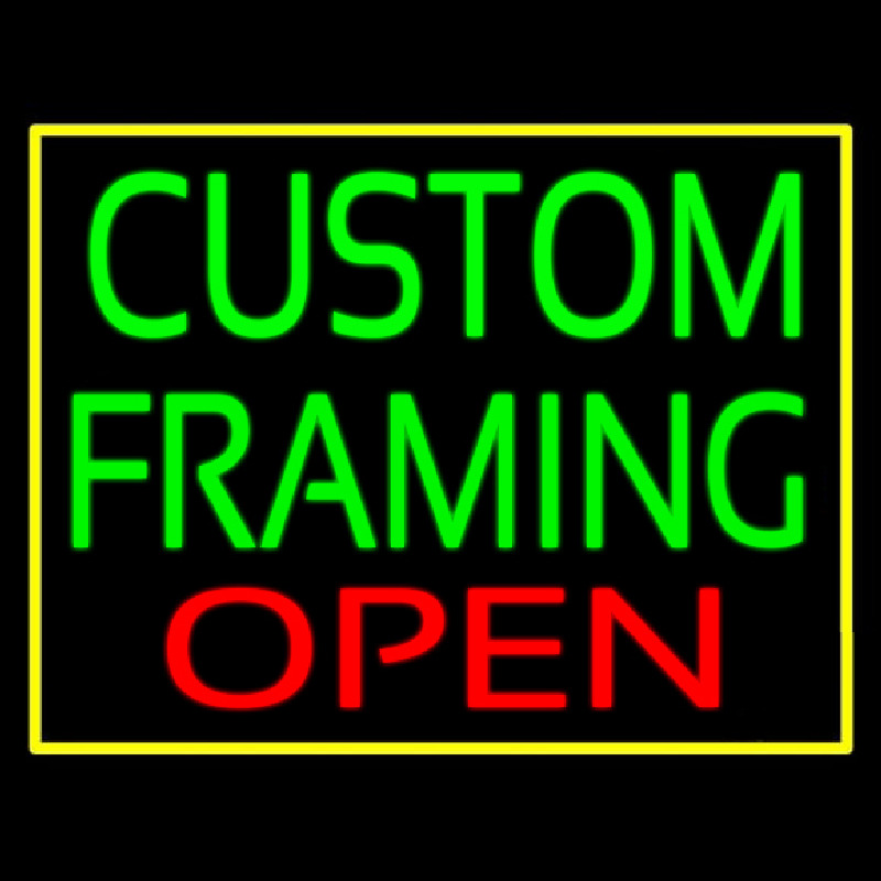 Custom Framing Open Frame Border Neontábla