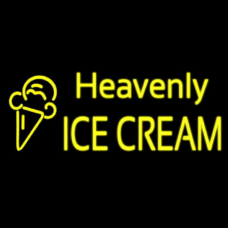 Custom Heavenly Ice Cream Cone Neontábla