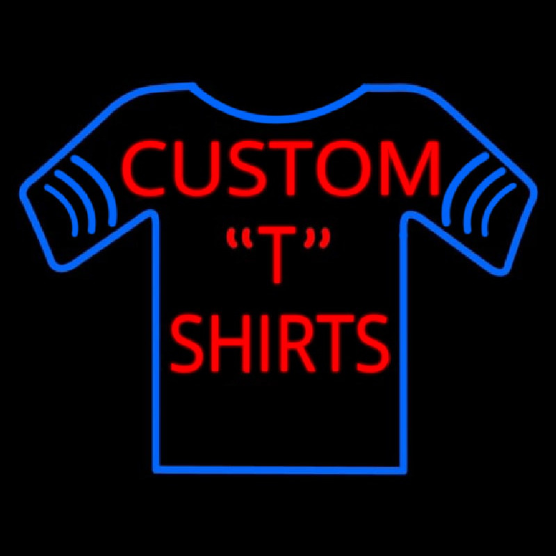 Custom T Shirt Neontábla