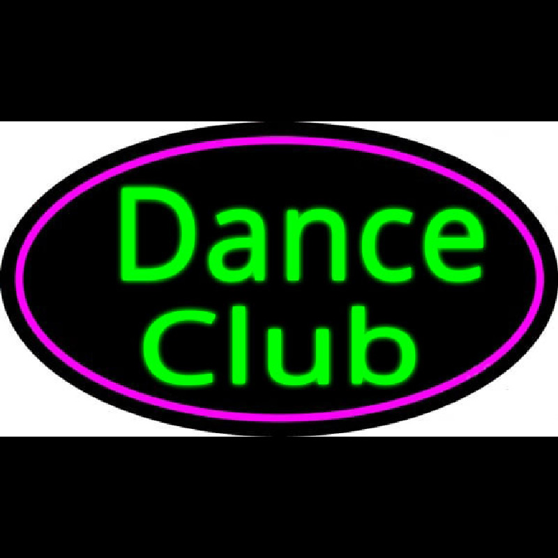 Dance Club With Pink Border Neontábla