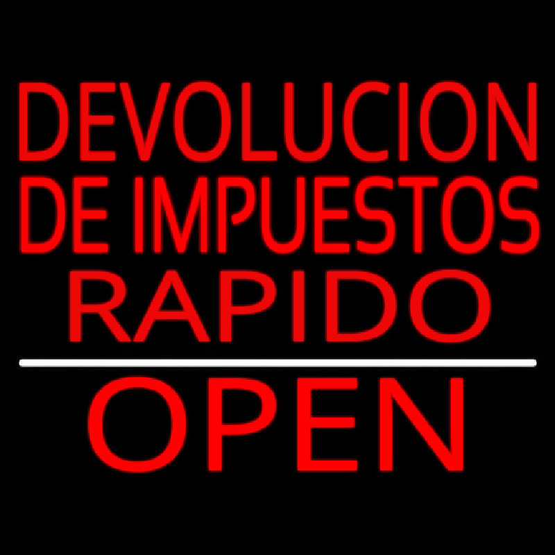 Devolucion De Impuestos Rapido Open Neontábla