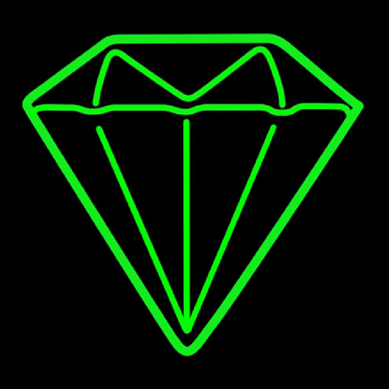 Diamond Green Logo Neontábla