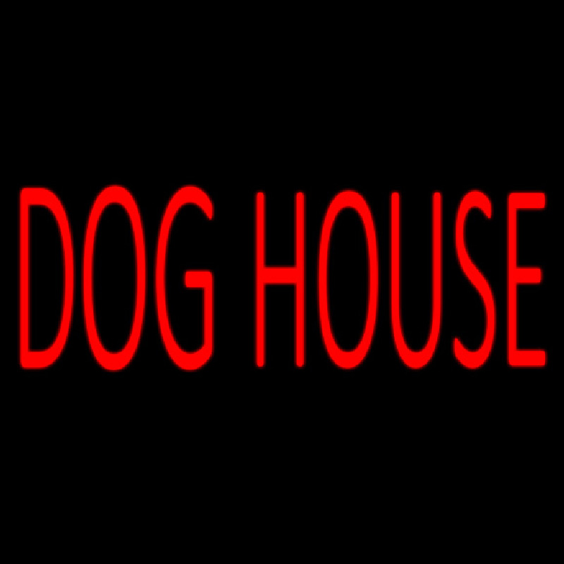 Dog House Block 1 Neontábla