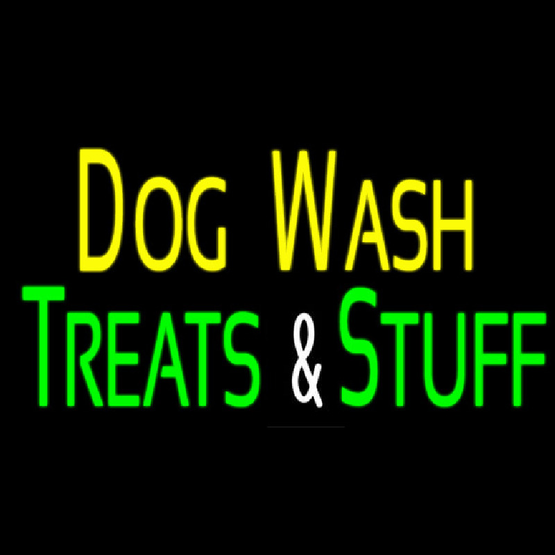 Dog Wash Treat And Stuff 2 Neontábla