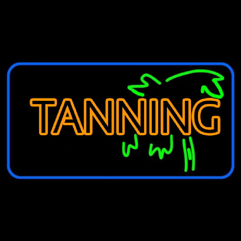 Double Stroke Yellow Tanning Neontábla