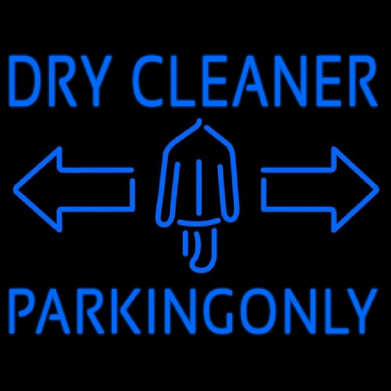 Dry Cleaner Parking Only Neontábla