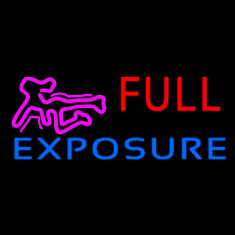 E posure Full Girl Logo Neontábla