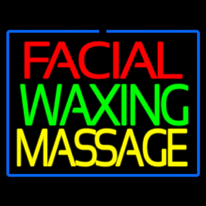 Facial Wa ing Massage Neontábla