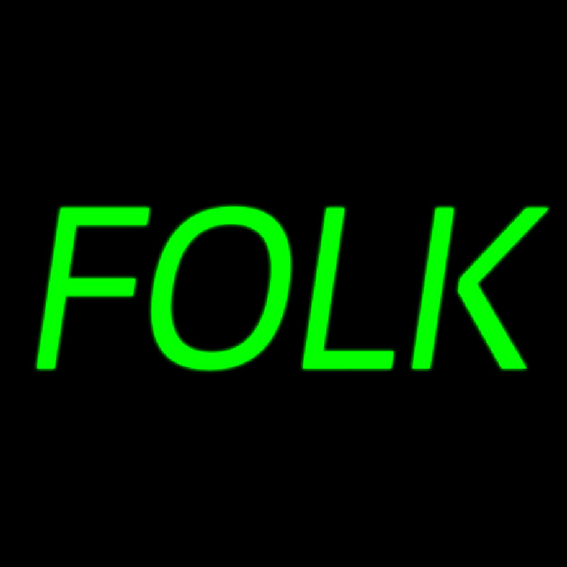 Folk Music 1 Neontábla