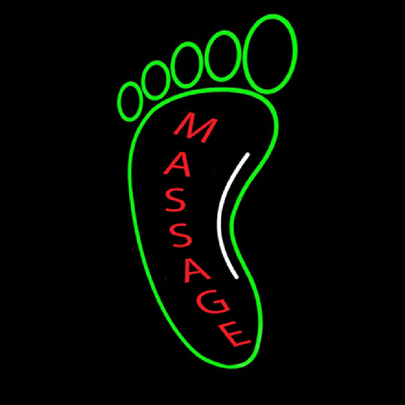 Foot Massage Logo Neontábla