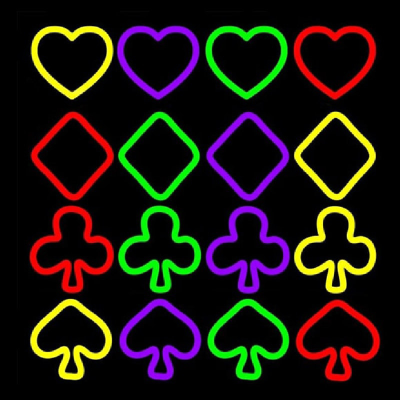 Four Signs Of The Poker Neontábla