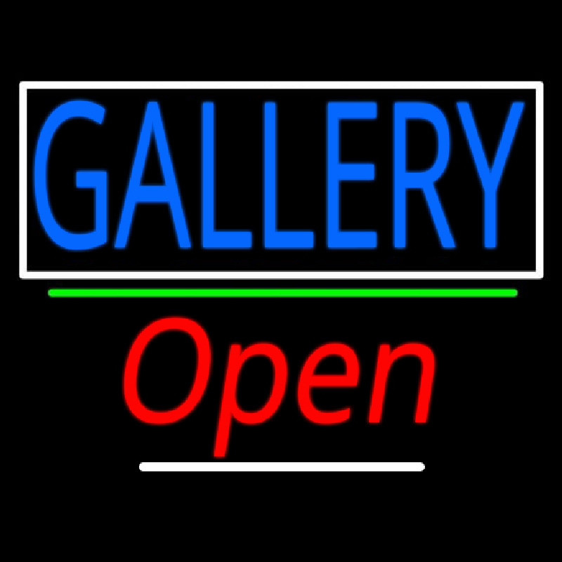 Gallery With Border Open 3 Neontábla